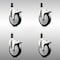 Service Caster 5 Inch 316SS Black Poly Swivel 1-1/8 Inch Expanding Stem Caster Set Lock Brake SCC-SS316TTLEX20S514-PPUB-BLK-118-4 - alternate 3